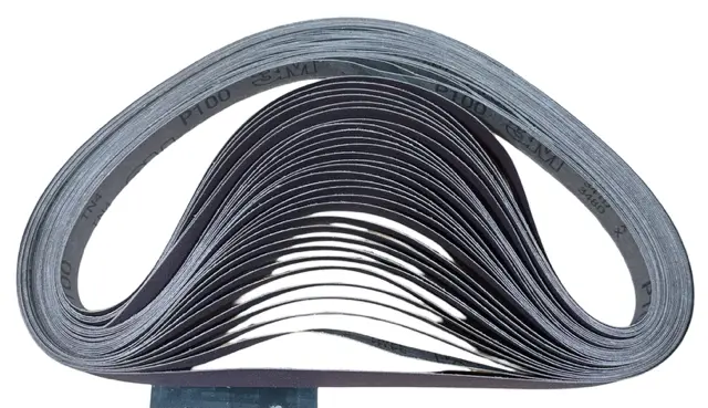 3M 341D 1" x 42" Cloth Sanding Belts 100 Grit Aluminum Oxide 25 Pack