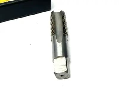 USED INTERSTATE BRITISH STANDARD PIPE TAP 1/2-14 BSPP HSS 4-FLUTE PLUG CHAMF