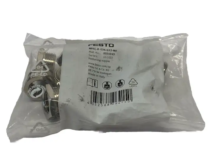 New | in-Stock FESTO NPFC-R-G34-G12-MF REDUCING NIPPLE G3 Misc Industrial Equipment | Maverick Industrial Sales #1109827