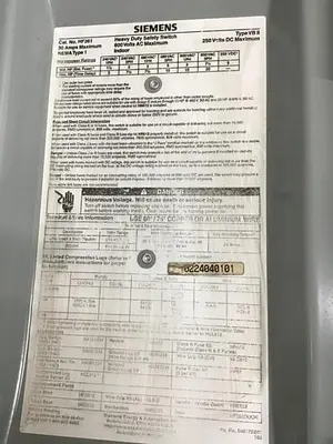 USED SIEMENS HF361
