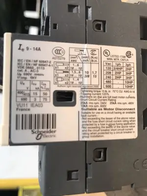 USED TELEMECANIQUE GV2ME16