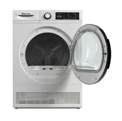 Magic Chef 4.0 CU. FT. VENTLESS, CONDENSING FRONT LOAD STACKABLE ELECTRIC DRYER, 24 IN. IN WHITE