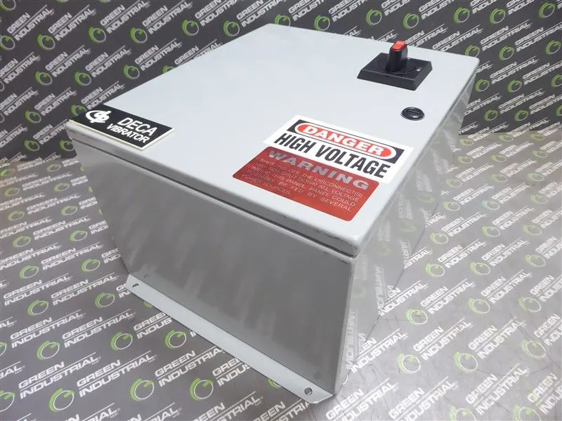DECA Products Inc. MC-4691 Vibrator Control Box 460VAC 60Hz 3Ph 1.6A 1/3 HP Used