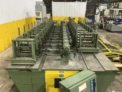 10 & 12 STAND X 2" BRADBURY SIDE BY SIDE U JOINT DRIVE ROLLFORMER: YOBRO #24947