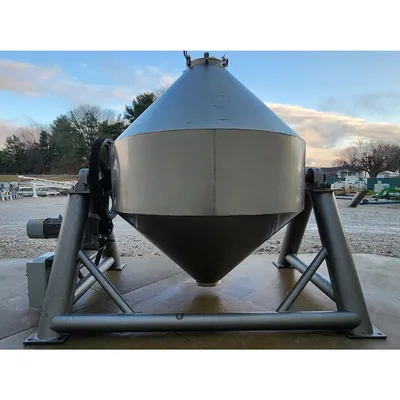 Used Stainless Steel Double Cone Blender - 150 cubic foot