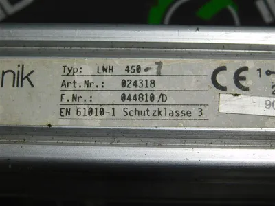 Novotechnik LWH 450 Position Transducer Art.024318 F.Nr.044810/D Used