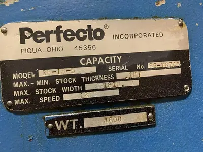 Used PERFECTO 38-18-5 Uncoilers Michigan US | RAB Industries, Inc. #183946