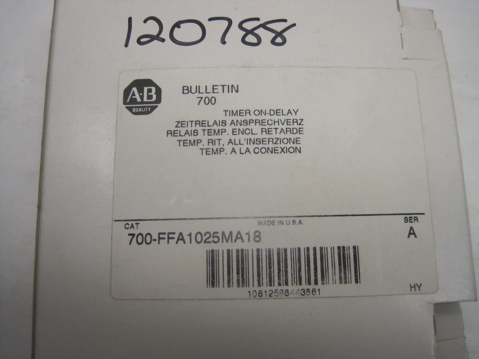 New Allen Bradley 700-FFA1025MA18 Timer 700FFA1025MA18