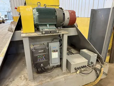 120" SWING X 208" LONG WELDING SYSTEMS HEADSTOCK & TAILSTOCK POWERED WELDING POSITIONER / PIPE ROLLER: YOBRO #23957