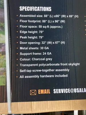 LandHonor METAL SHED 2025