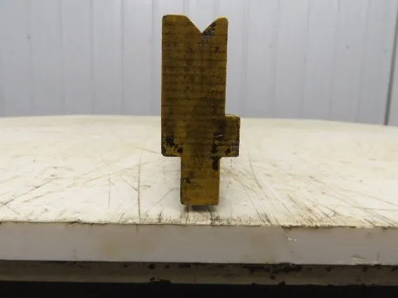 Press Brake Die 51-1/2" Long 90° V 5/16" W 3/16" D 1-11/16" H 1/2" Tang
