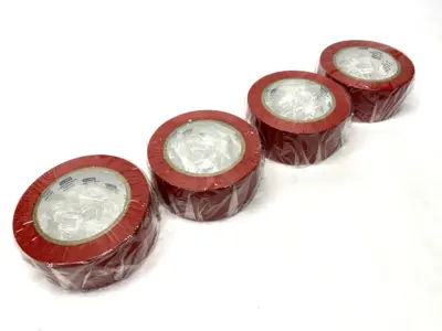 NEW ULINE INDUSTRIAL VINYL SAFETY TAPE RED 2" X 36 YDS LOT OF 4