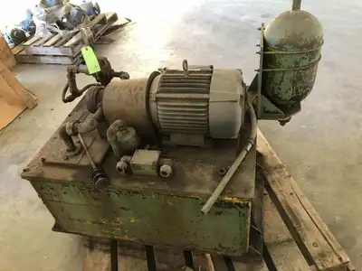 Fitchburg Hydraulic Vane Pump / Power Unit 1140RPM 3PH 50gal 600PSI