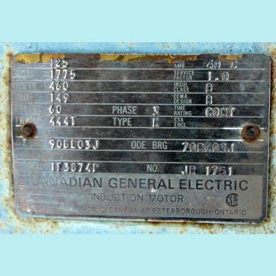 CGE 125 hp Electric Motor