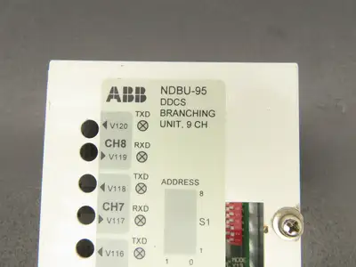 ABB NDBU-95 DDCS Branching Unit 9 Channel 24 VDC