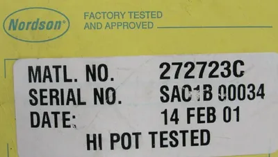 NEW NORDSON H-204 HOT GLUE DESPENSER MODULE H204 272723C