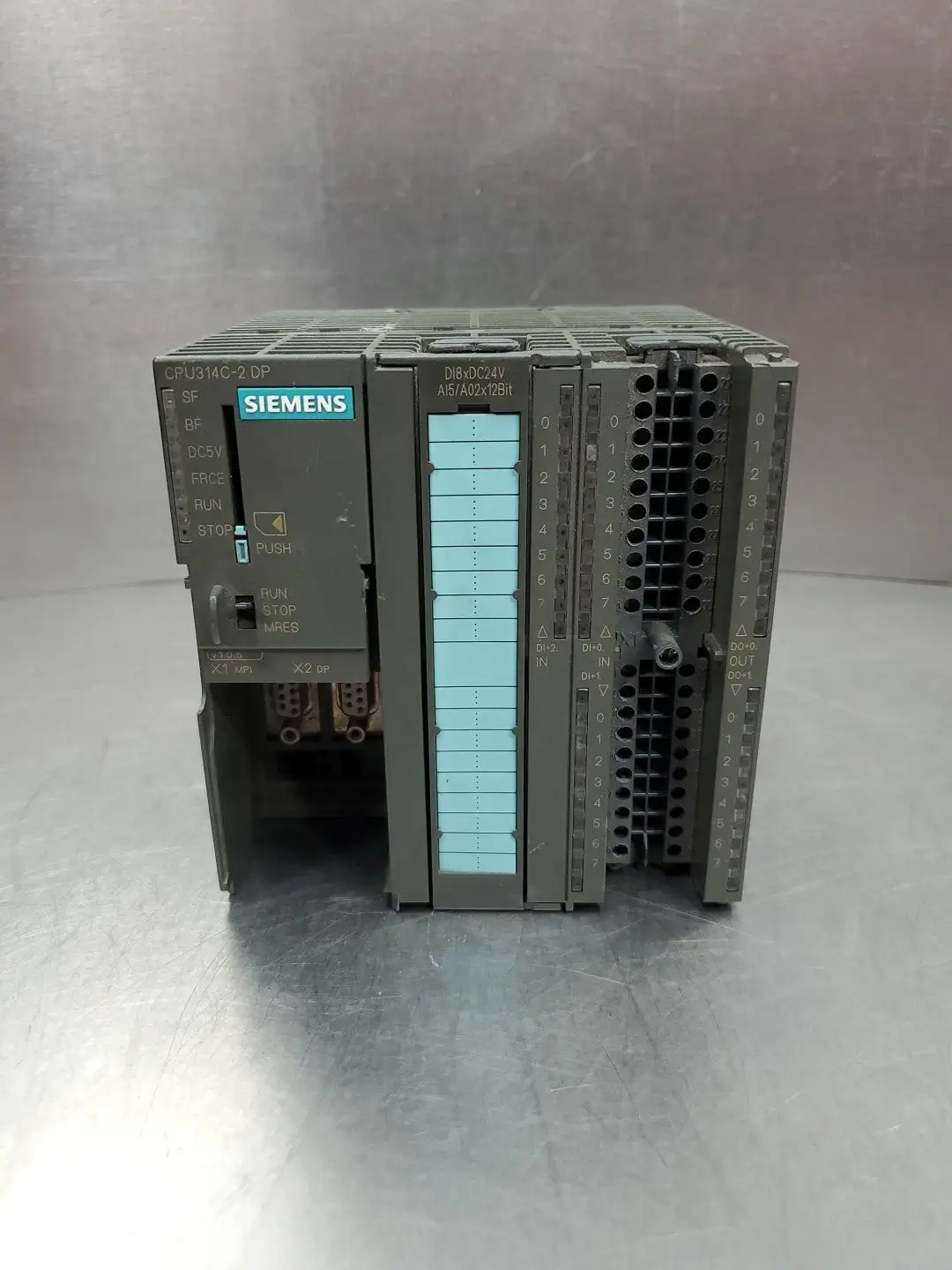 USED Siemens 6ES7314-6CF00-0AB0 SIMATIC CPU314C-2 DP Module.