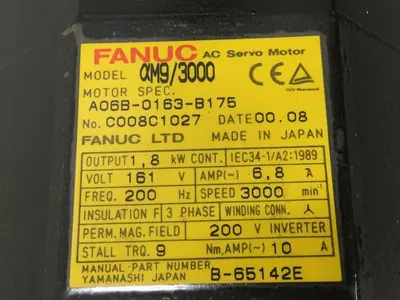 USED FANUC A06B-0163-B175