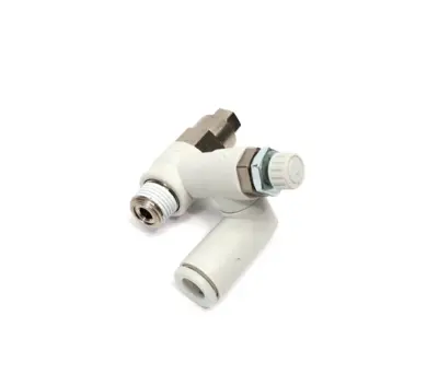ASP330F-01-06S | SMC  Elbow Fitting, Flow Control & Pilot Check Valve 6mm OD Tube - New Other