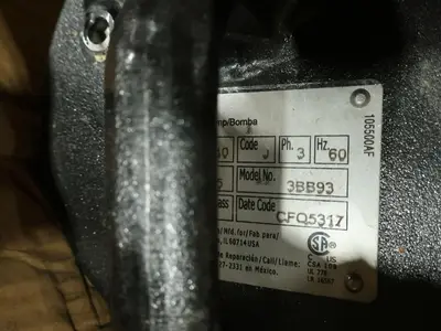 USED DAYTON 3BB93