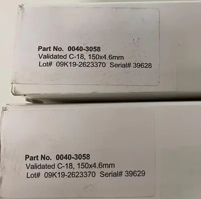 NEW PERKIN ELMER N9308417 BROWNLEE SPP COLUMNS C-18 150 X 4.6MM, 2.7 ΜM
