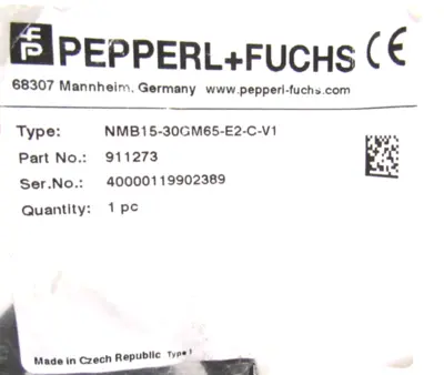 NEW PEPPERL+FUCHS NMB15-30GM65-E2-C-V1 INDUCTIVE SENSOR 911273 NMB1530GM65E2CV1