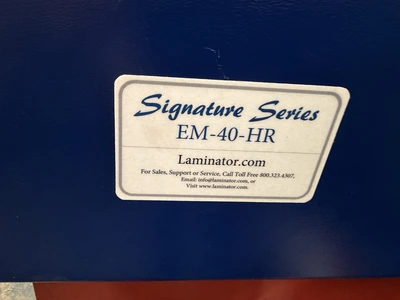 Used SIGNATURE SERIES EM-40-HR LAMINATOR 40" Laminators Michigan US | Miedema Asset Management Group #1390040