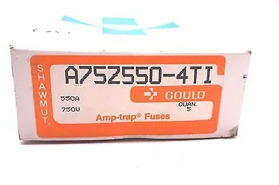 5 NEW GOULD SHAWMUT A75Z550-4TI FUSES A75Z5504TI