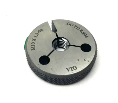 New | in-Stock VERMONT GAGE THREADED RING GAUGE M10X1.5-6G GO PD 8.994 Pin & Plug Gages Michigan US | Maverick Industrial Sales #1122785