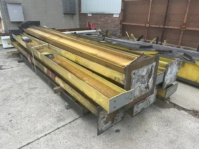 3 TON X 14' WIDE X 130' LONG MPH / BUDGIT OVERHEAD FREE STANDING CRANE SYSTEM: STOCK #20675