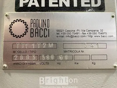 USED 2003 BACCI TTF1 T2M USED MITRE DOOR MACHINE