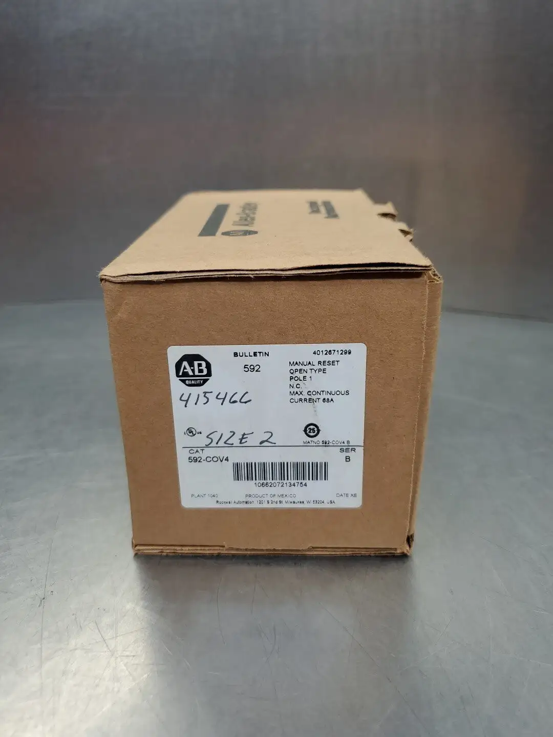USED Allen Bradley 592-COV4