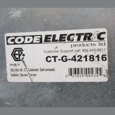 USED CODE ELECTRIC CT-G-421816