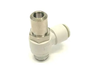 AS3211F-03-10SD | SMC  Tamper Proof Flow Control Elbow Fitting 3/8" Port LOT OF 4 - New Other