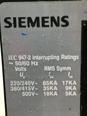 USED SIEMENS ED63B050