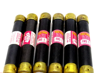 NEW LOT OF 6 FUSETRON FRS-1 FUSES 1 AMP FRS1