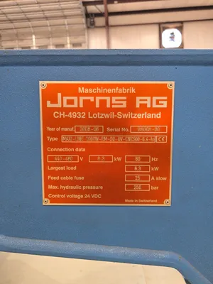 2008 JORNS AG MAXI-200-6.4 Folding Machines | Used Fab Machines (5)