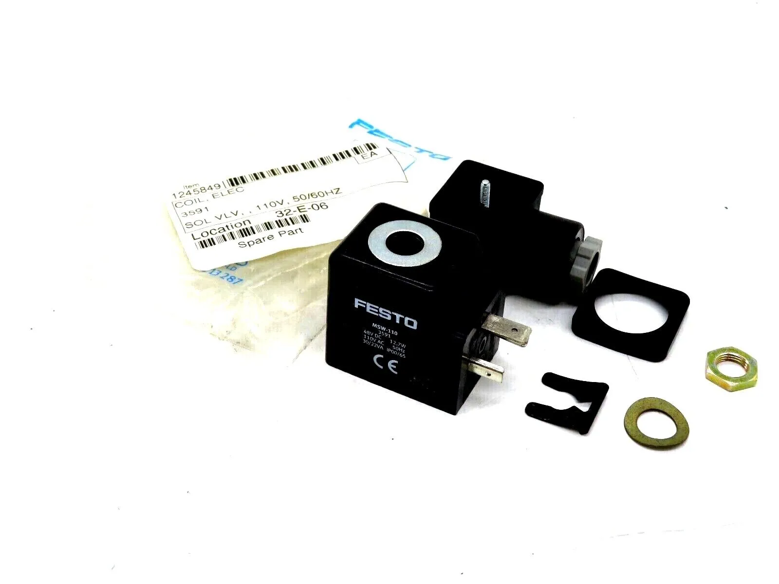 NEW FESTO MSW-110 SOLENOID VALVE 3591 110V 50/60HZ MSW110