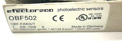 USED IFM EFECTOR OBF-FAKG/T