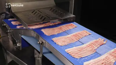 Nantsune Model NTDPD-340 Zeus Dual 3D Pack Fixed Weight Meat Slicer
