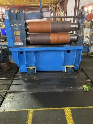 54” x .108” x 40,000 Lbs. Loopco Slitting Line (Used)