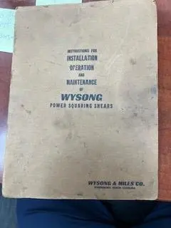 1980 WYSONG 1072 Shears, Power Squaring (Ga) | Star Equipment Co., Inc. (6)