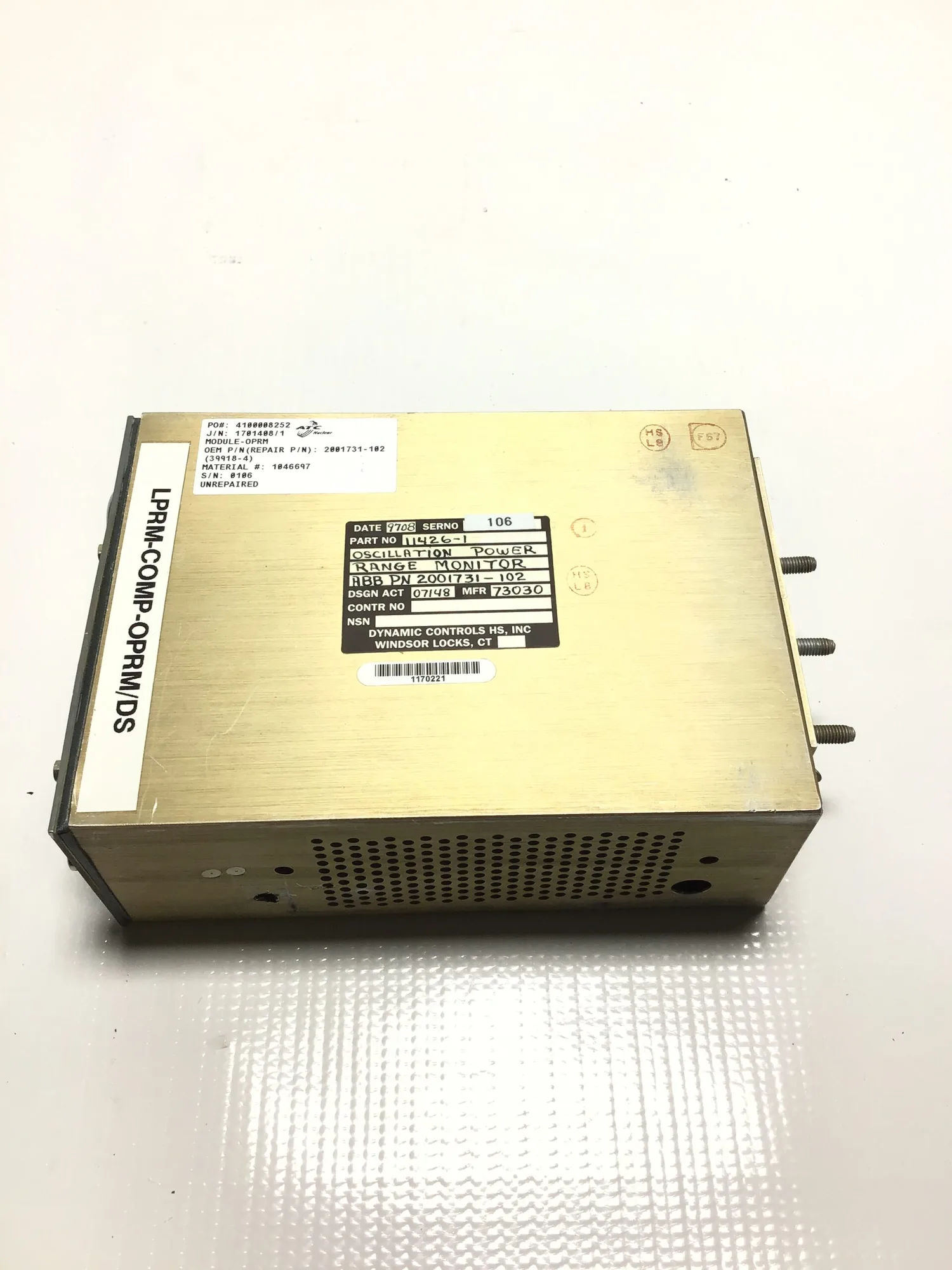 ABB LPRM-COMP-OPRM/DS/11426-1 Oscillation Power Range Monitor