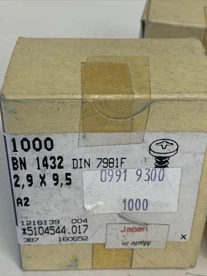 NEW Bossard BN1432 DIN 7981F