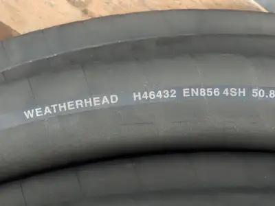 Weatherhead H46432 High Pressure Rubber Hydraulic Spiral Hose 2" ID x 120'