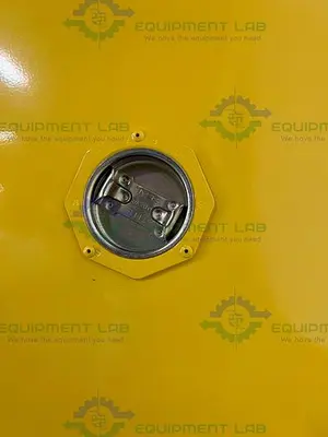 USED JUSTRITE 45 GALLON FLAMMABLE LIQUID STORAGE CABINET W/ SOFT CLOSE DOORS, KEYS