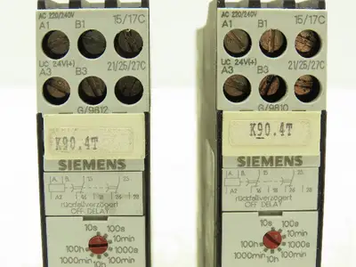 Siemens 7PU4620-2BN20 Time Delay Relay Module Off Delay 10sec -100 hour Lot of 2