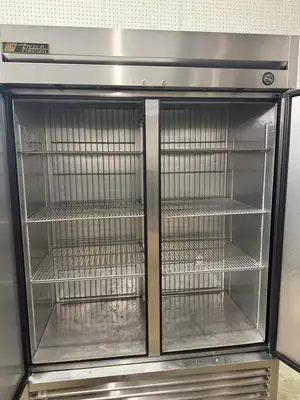Used True Used 2016 True T-49F Stainless 2 Door Solid Door Reach-In Freezer 120V Freezers Illinois US | Falcon Restaurant Supply #1374963