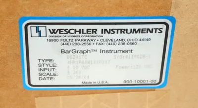 NEW WESCHLER INSTRUMENTS BG241TC BAR GRAPH METER TYPE: 4HRXPAAW1XXPXXT