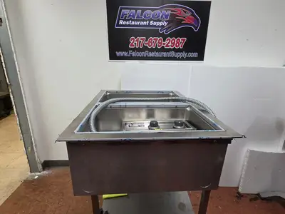 New | in-Stock Wells Unused Wells MOD200D 2 Pan Drop-In Hot Food Well with Drains - 208/240V Steam Tables (Food) Illinois US | Falcon Restaurant Supply #1378025